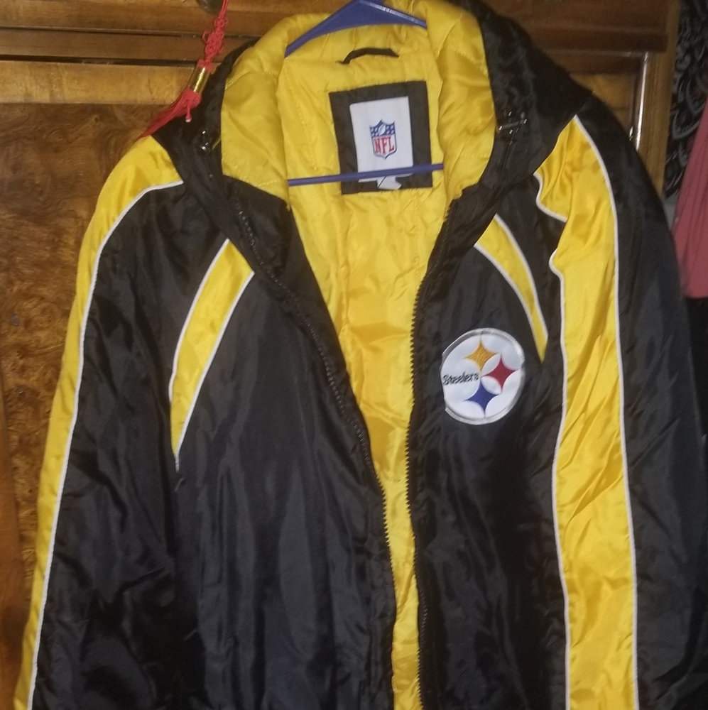 NEW MEN'S OFFICIAL NFL STEELERS JACKET